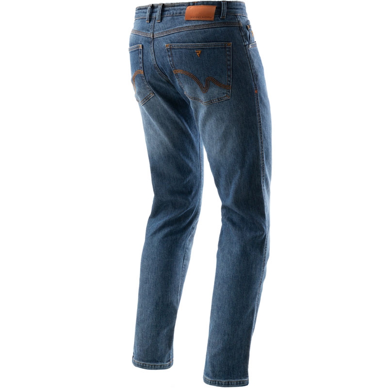 Rebelhorn Bronco Long Biker Jeans mazgātas, zilas krāsas džinsi