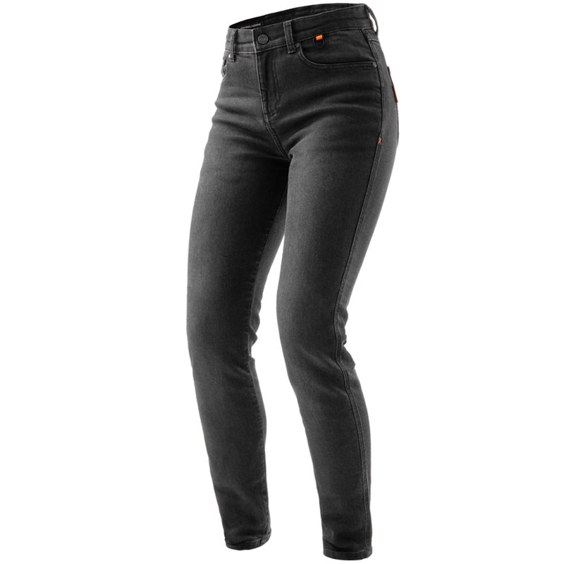 Sieviešu džinsi Rebelhorn Bronco Washed Black Motorcycle Jeans