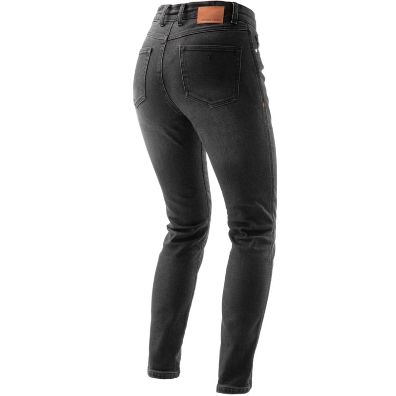 Sieviešu džinsi Rebelhorn Bronco Washed Black Motorcycle Jeans