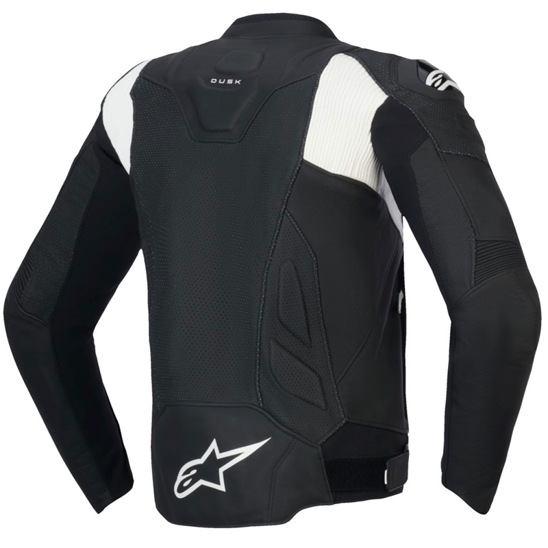 Alpinestars Dusk Airflow Black and White Ādas motocikla jaka