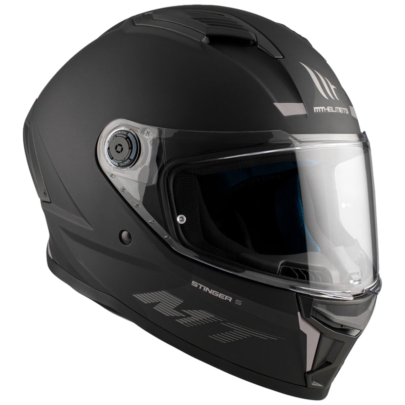 MT Stinger 2 Solid integrālā motocikla ķivere matēts melns