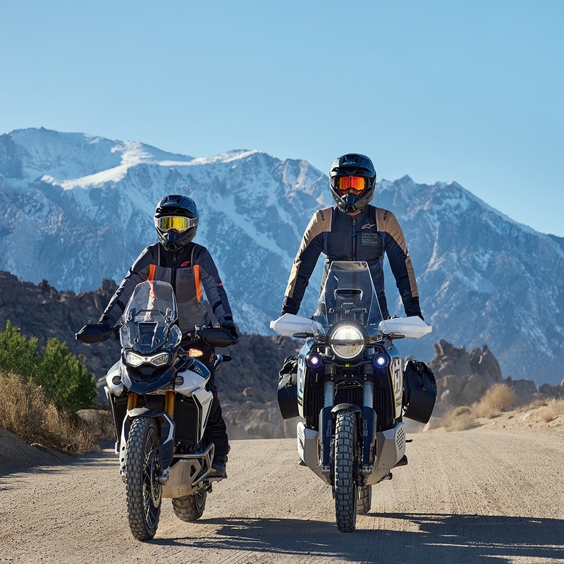 Alpinestars ST-2 Air tumši zilā-tumši haki melnā motocikla jaka