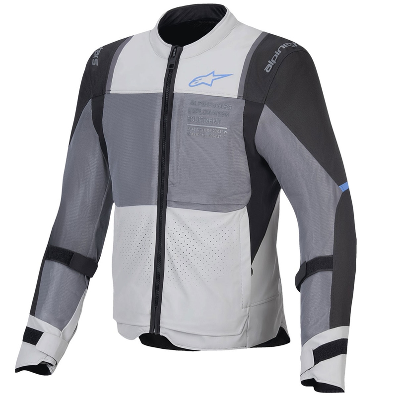 Alpinestars ST-2 Air gaiši pelēka, pelēka, melna motocikla jaka