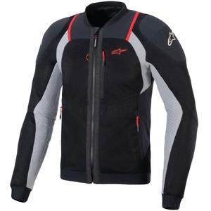 Alpinestars TROOP-AIR PRO Black-Light Grey-Red motocikla jaka