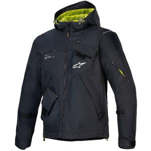 Alpinestars MOGRESS AIR melnā un laima baltā motocikla jaka