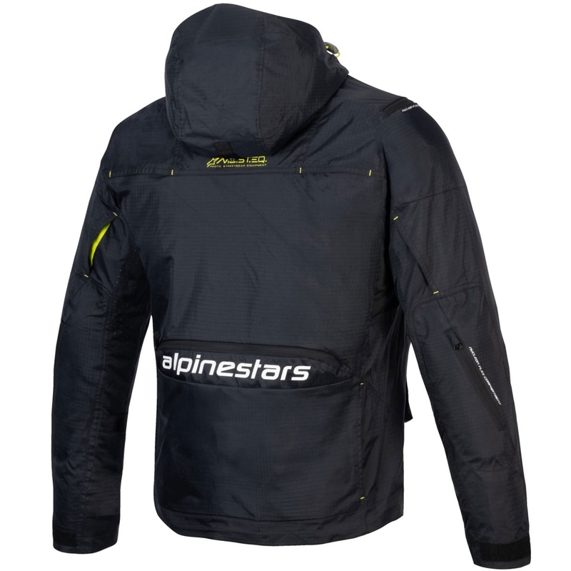 Alpinestars MOGRESS AIR melnā un laima baltā motocikla jaka