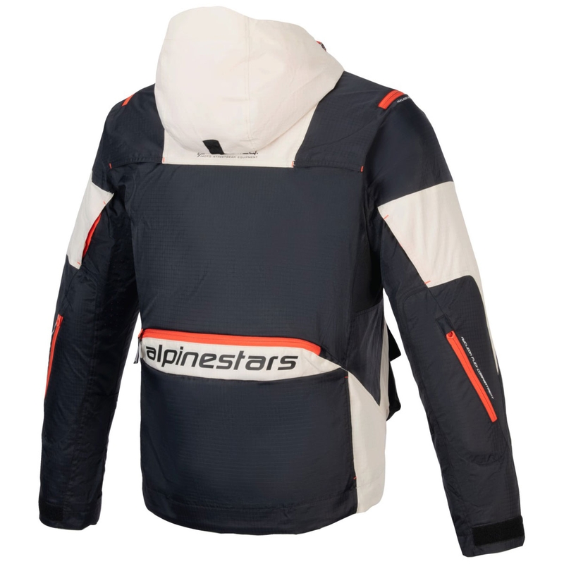 Alpinestars MOGRESS AIR melna-mandeļkrāsas-oranža motocikla jaka