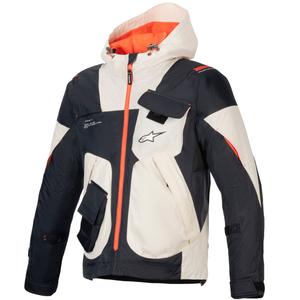 Alpinestars MOGRESS AIR melna-mandeļkrāsas-oranža motocikla jaka