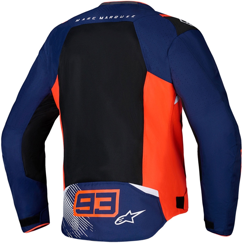 Alpinestars T-SPS Air V2 MM93 collection fluo sarkanā-zilā-melnā-baltā motocikla jaka