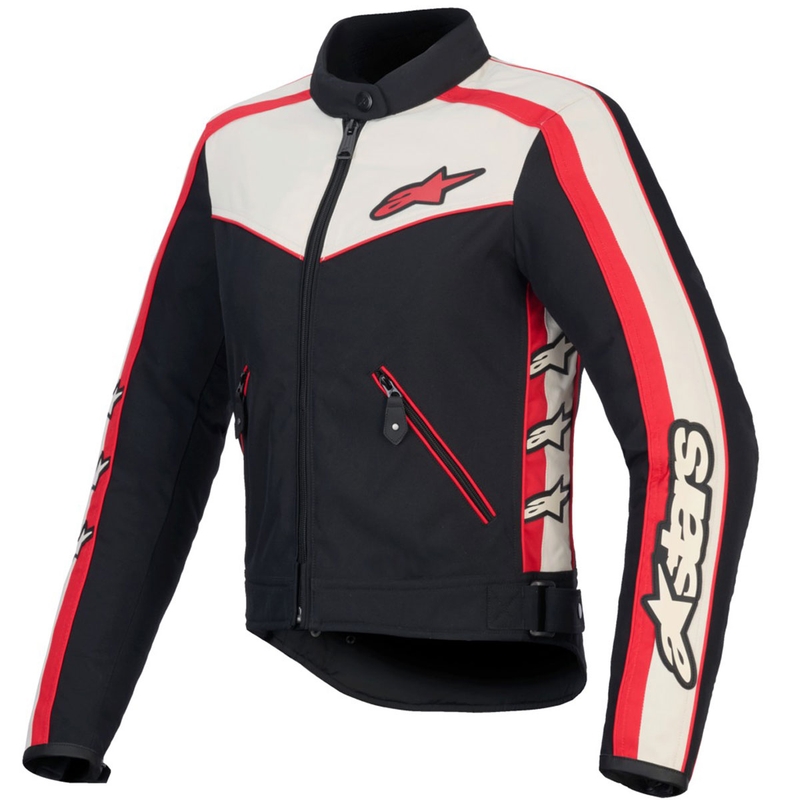 Alpinestars Sieviešu Stella T-Dyno ūdensizturīga melna, bēša, sarkana motocikla jaka sievietēm