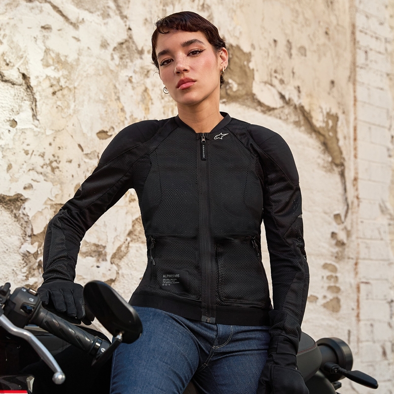 Alpinestars Sieviešu STELLA TROOP-AIR Black motocikla jaka