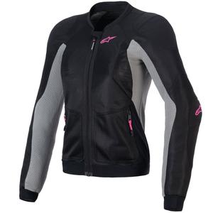 Alpinestars Sieviešu STELLA TROOP-AIR Black-Gray-Fluo Pink motocikla jaka