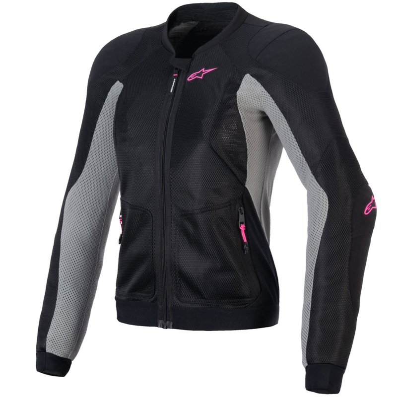 Alpinestars Sieviešu STELLA TROOP-AIR Black-Gray-Fluo Pink motocikla jaka