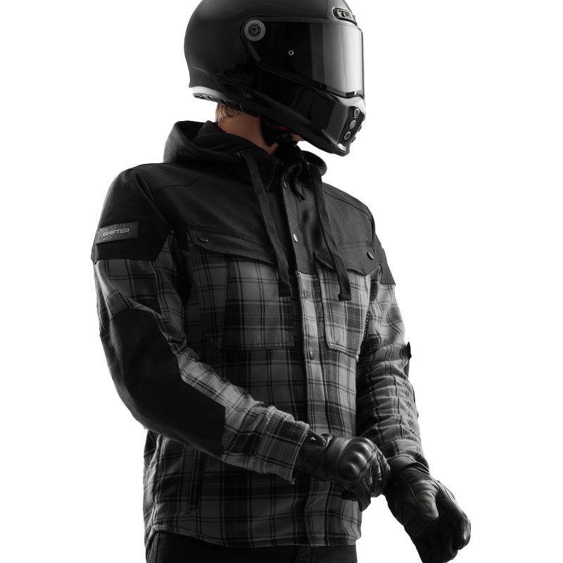 Rebelhorn Shifter Melns un pelēks motocikla krekls