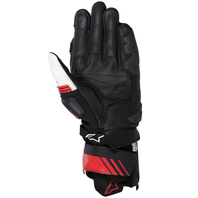 Alpinestars GP Plus R V3 motocikla cimdi melni, balti un sarkani