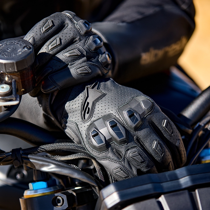 Alpinestars SP X 7 melni motocikla cimdi