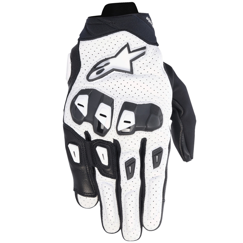 Alpinestars SP X 7 motocikla cimdi melns un balts
