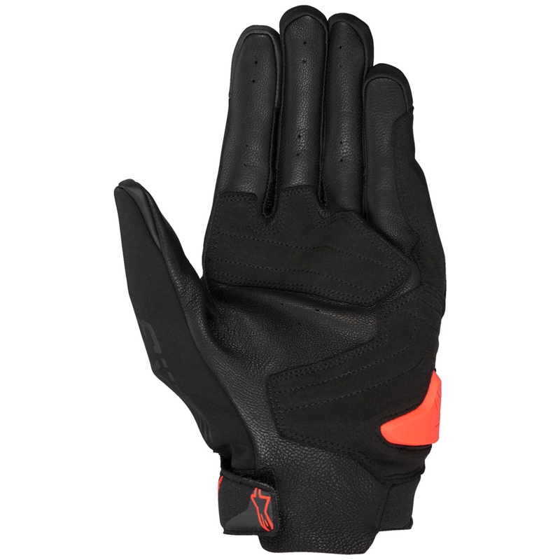 Alpinestars SP X 3 melni-fluo sarkani motocikla cimdi