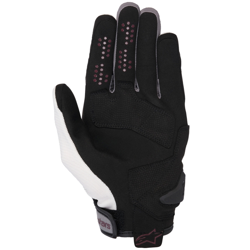 Alpinestars Chrom V2 Sieviešu motocikla cimdi balti, balti, violeti sarkani