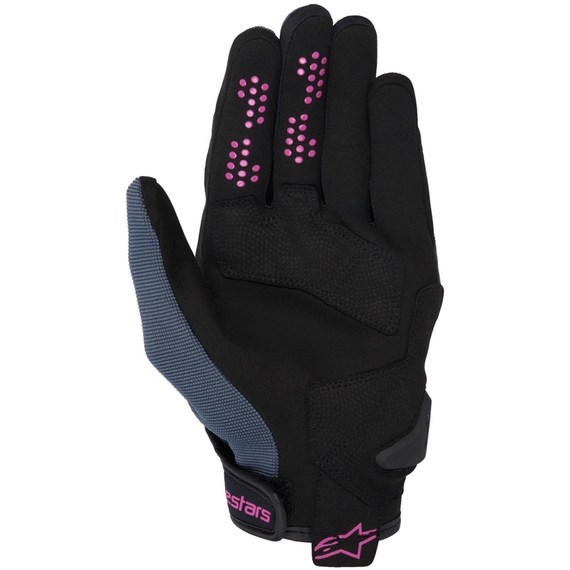 Alpinestars Chrom V2 tumši pelēki melni violeti sieviešu motocikla cimdi
