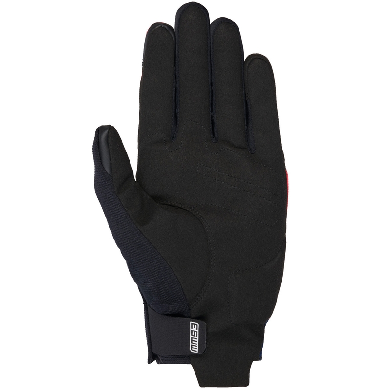 Alpinestars Reef V2 MM93 kolekcijas fluo sarkani-zili-balti motocikla cimdi