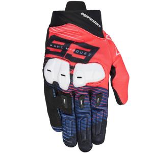 Alpinestars SP X 1 MM93 collection fluo sarkani-zili-melni-melni-balti motocikla cimdi