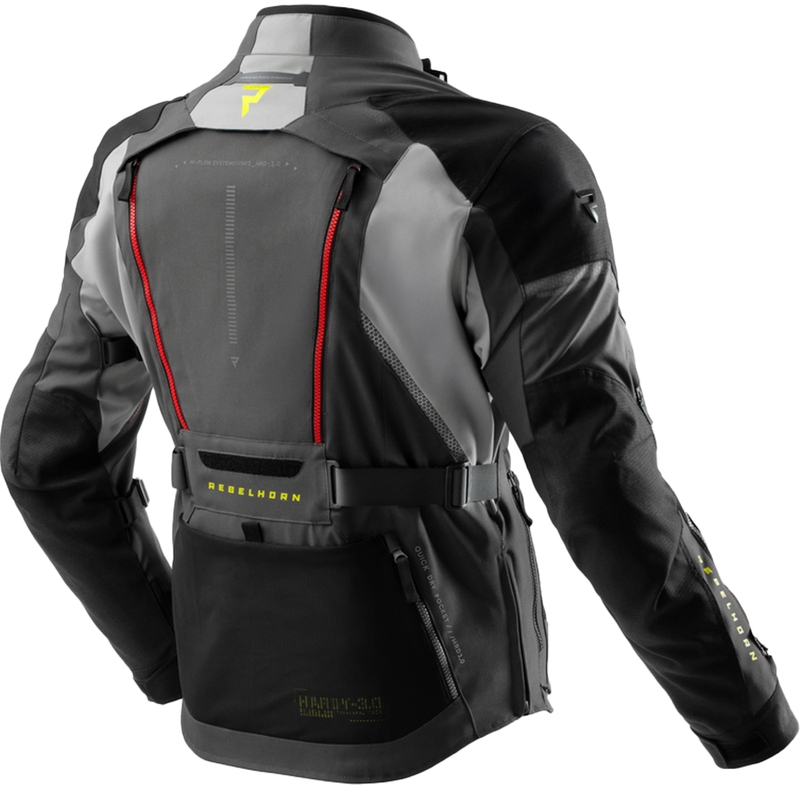 Rebelhorn Hardy 3.0 antracīta-pelēka-dzeltena motocikla jaka