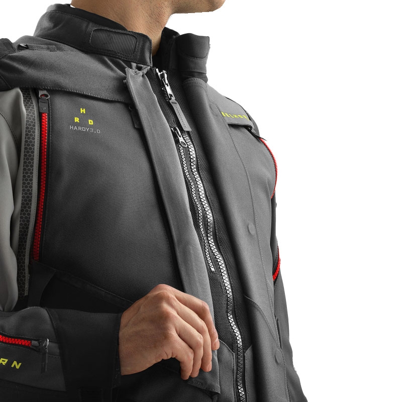 Rebelhorn Hardy 3.0 antracīta-pelēka-dzeltena motocikla jaka