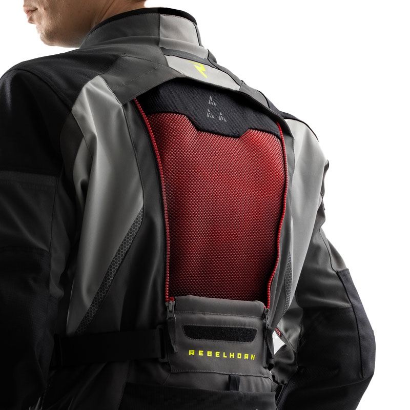 Rebelhorn Hardy 3.0 antracīta-pelēka-dzeltena motocikla jaka