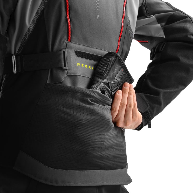 Rebelhorn Hardy 3.0 antracīta-pelēka-dzeltena motocikla jaka