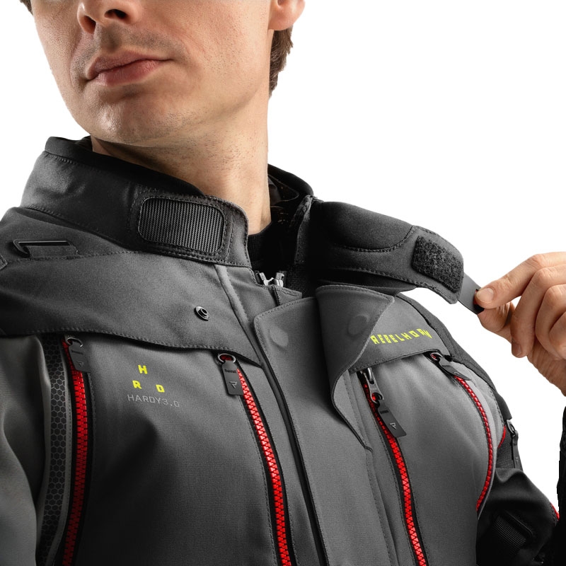 Rebelhorn Hardy 3.0 antracīta-pelēka-dzeltena motocikla jaka