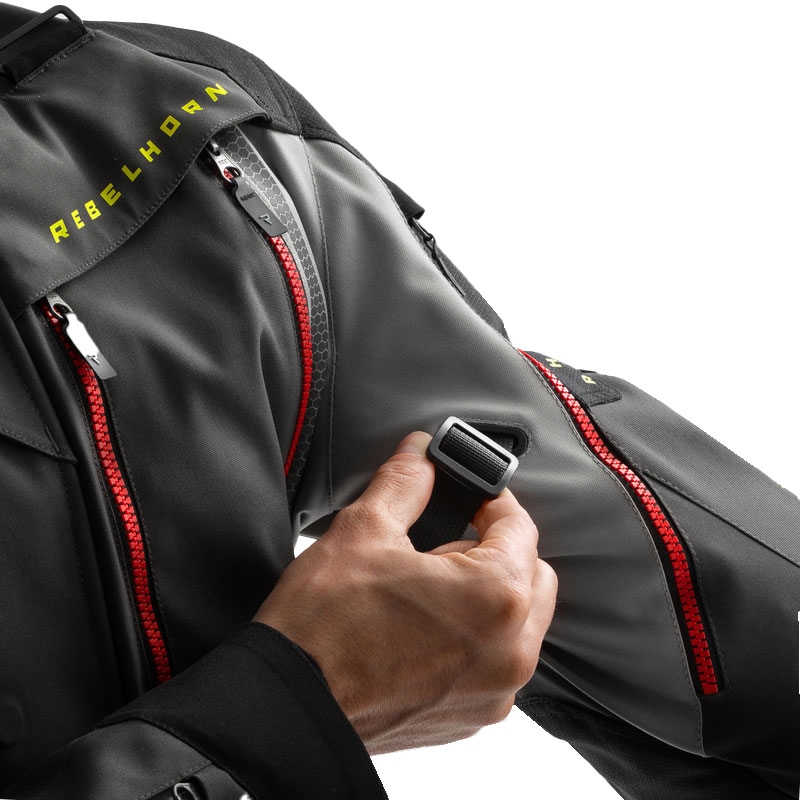 Rebelhorn Hardy 3.0 antracīta-pelēka-dzeltena motocikla jaka