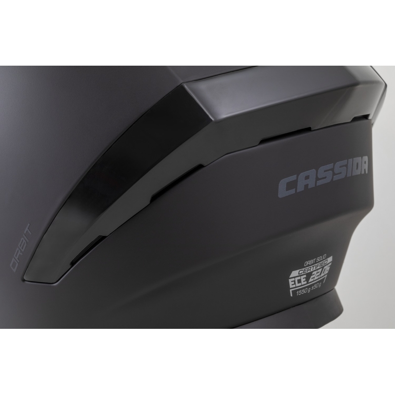 Cassida Orbit Solid integrālā motocikla ķivere matēts melns