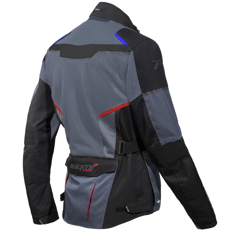 Motocikla jaka Seventy Degrees SD-JT70 Atacama pelēki zili sarkana