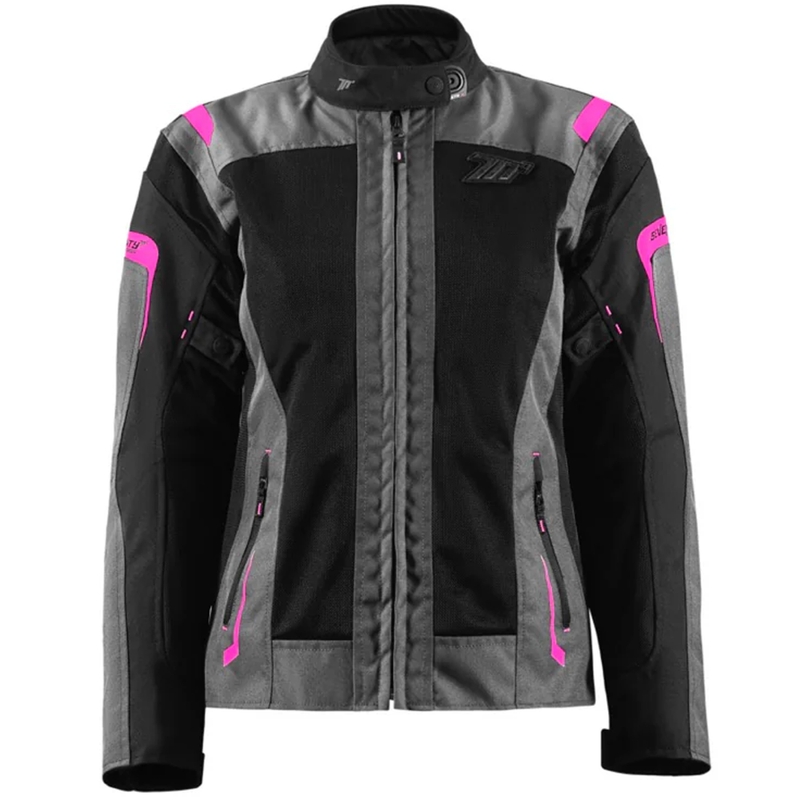 Sieviešu motocikla jaka Seventy Degrees SD-JT68 Sahara grey-pink