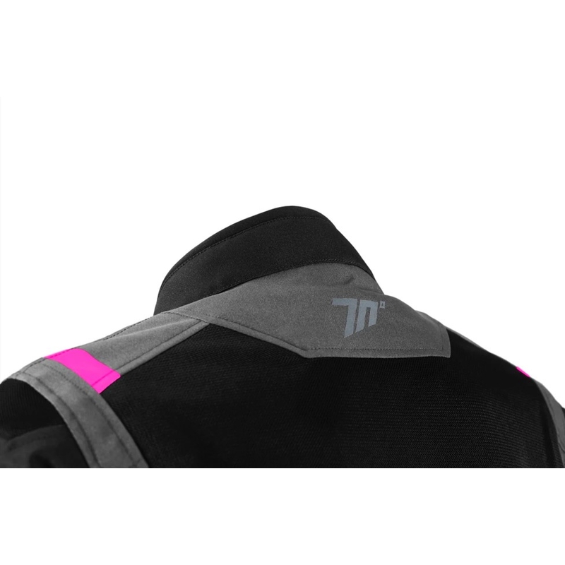 Sieviešu motocikla jaka Seventy Degrees SD-JT68 Sahara grey-pink