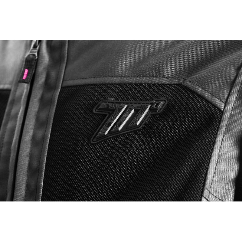 Sieviešu motocikla jaka Seventy Degrees SD-JT68 Sahara grey-pink