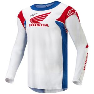 Motokrosa krekliņš Alpinestars Racer Iconic Honda collection white-blue-red-black
