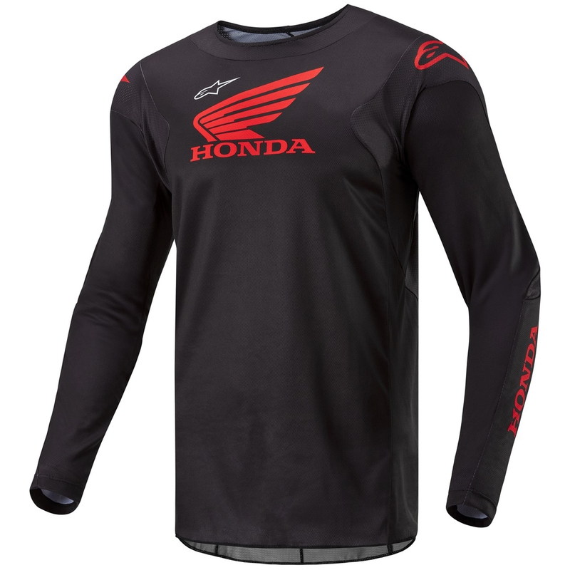 Alpinestars Racer Iconic Honda motokrosa krekls melns un sarkans