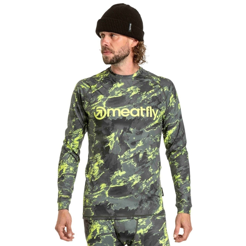 Vīriešu termokrekls Meatfly Avery blue-green camo