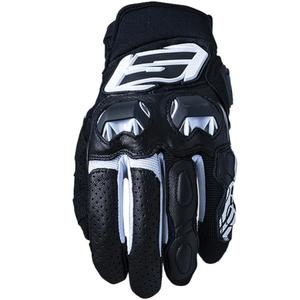 Motocikla cimdi FIVE SF3 melns un balts