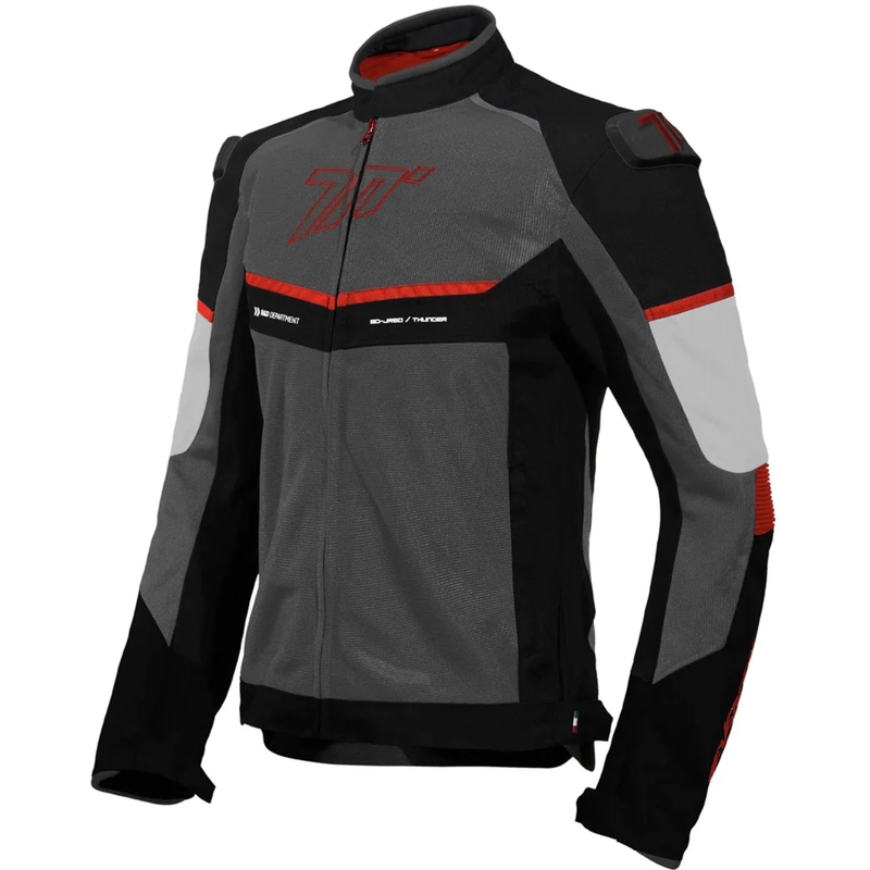 Bunda na motorku Seventy Degrees SD-JR60 Thunder černo-červená