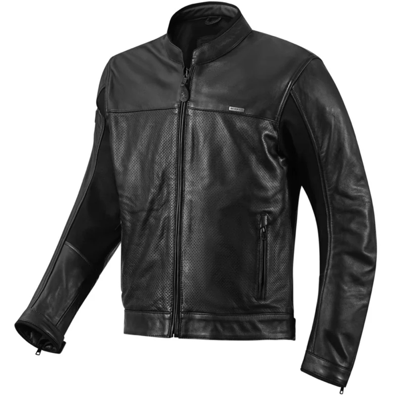 Seventy Degrees SD-JL4 Legend Classic melna ādas motocikla jaka