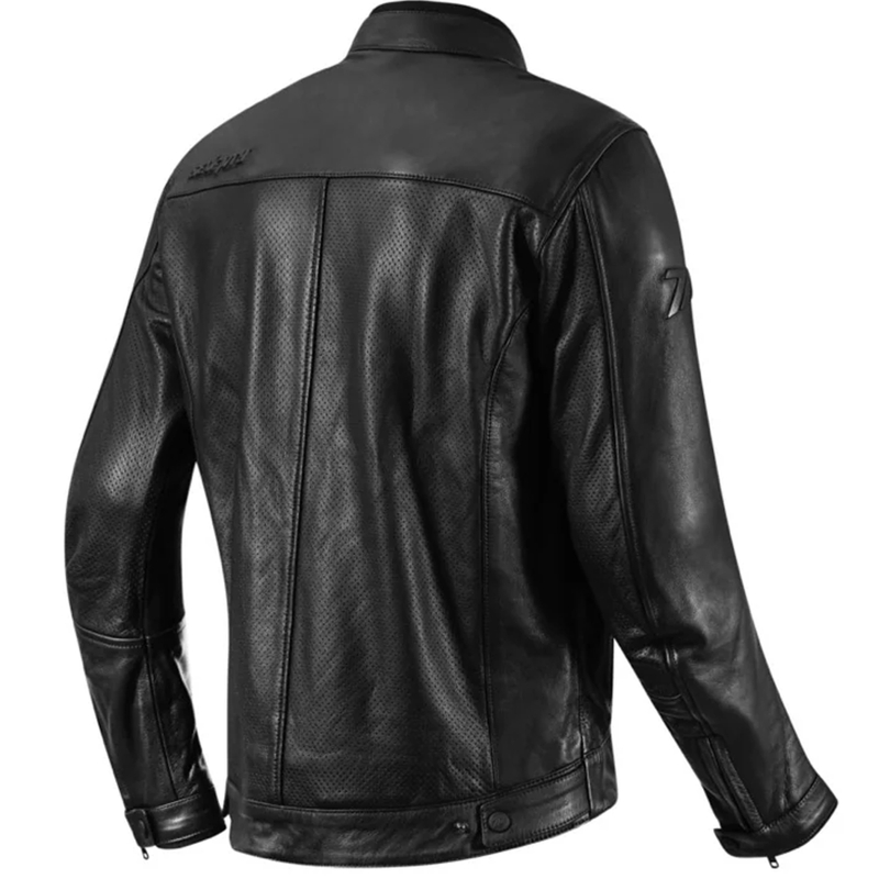 Seventy Degrees SD-JL4 Legend Classic melna ādas motocikla jaka