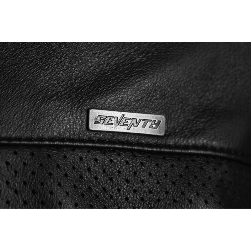 Seventy Degrees SD-JL4 Legend Classic melna ādas motocikla jaka