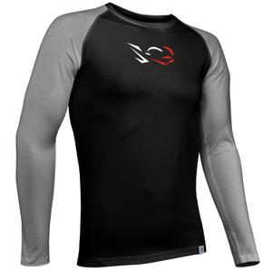 Vīriešu funkcionālais t-krekls nanosilver® Combi Ride melns-pelēks