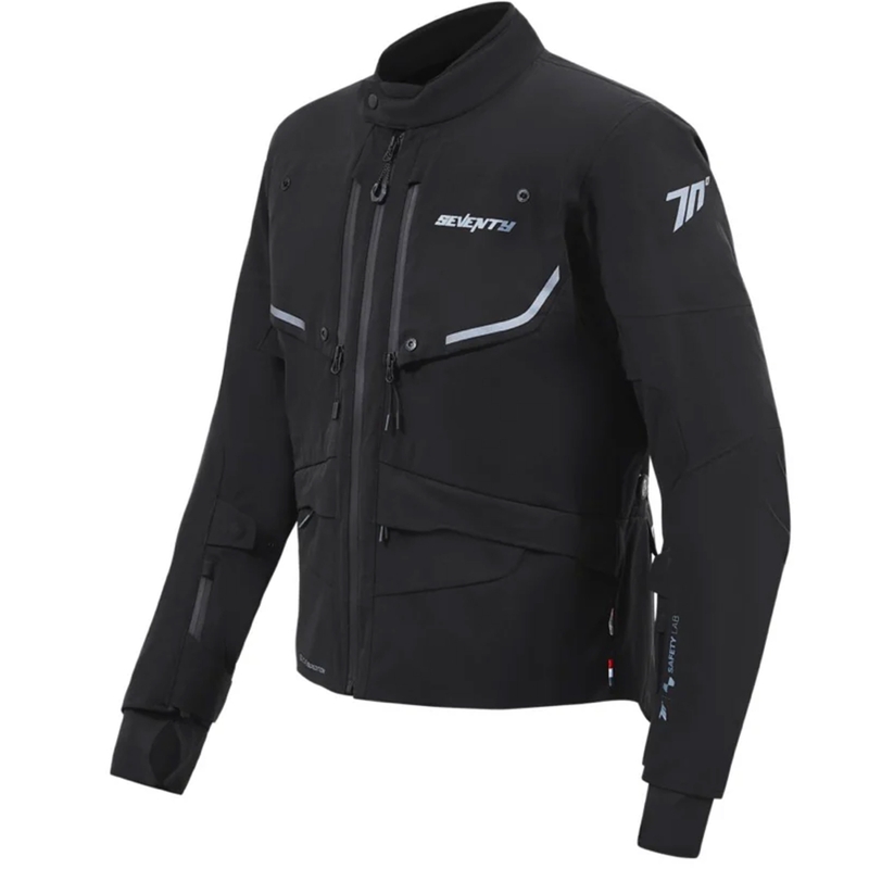 Sieviešu Seventy Degrees SD-JT47 Expedition Black motocikla jaka