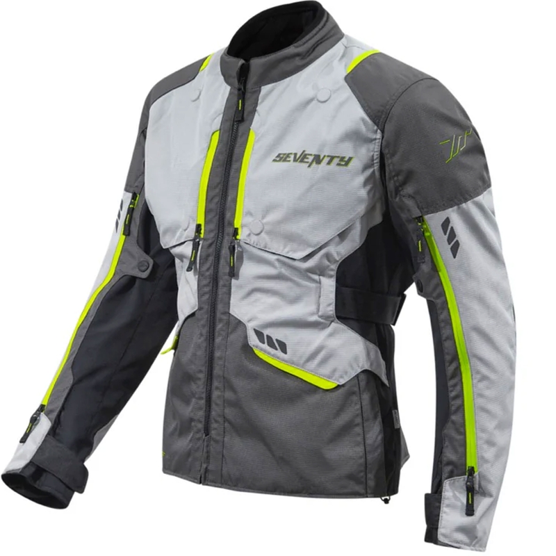 Motocikla jaka Seventy Degrees SD-JT67 Tanami black-grey-fluo yellow