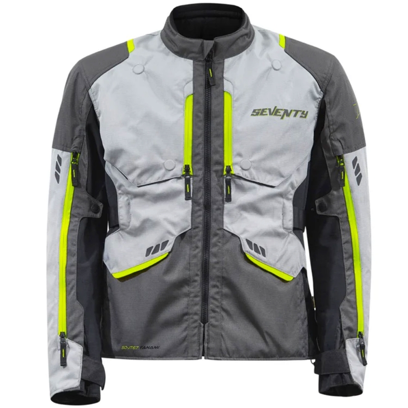 Motocikla jaka Seventy Degrees SD-JT67 Tanami black-grey-fluo yellow