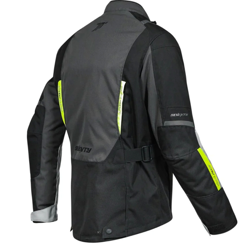 Motocikla jaka Seventy Degrees SD-JT83 Tonale black-grey-fluo yellow